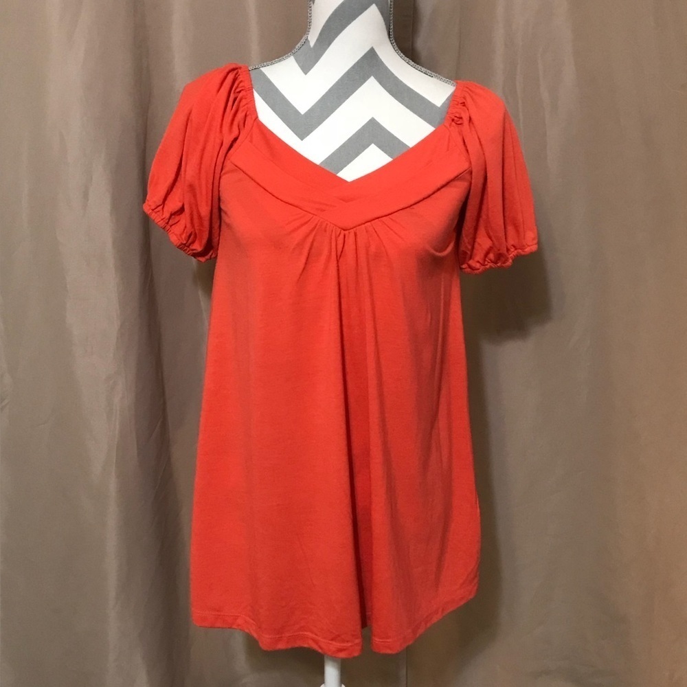 Layered With Love Small Orange Peasant Shirt